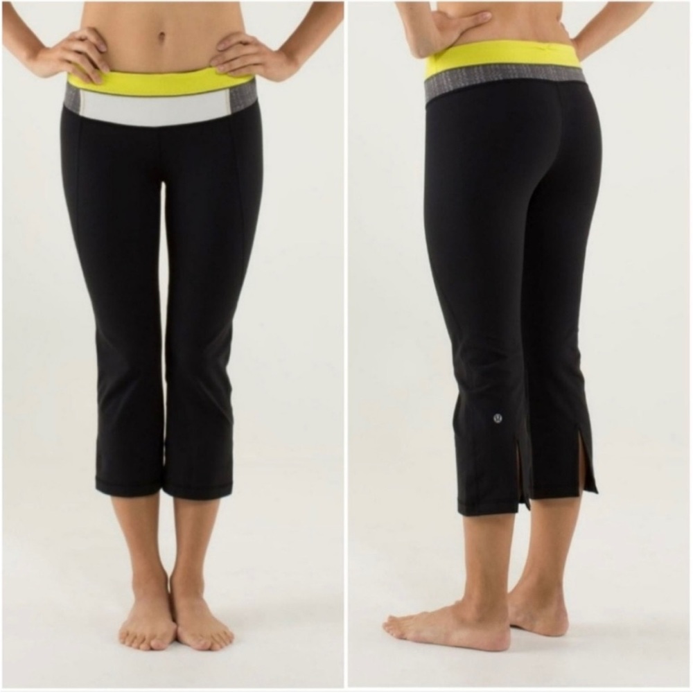 Lululemon Gather & Grow Yoga, Pilates, Walking Athletic Cropped Leggings